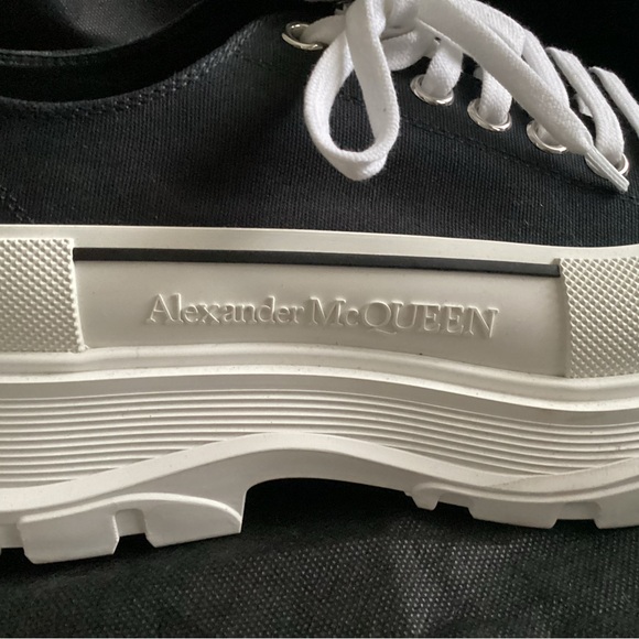 Alexander McQueen Tread Slick Canvas Platform Sneakers, Size 41 - Picture 7 of 14